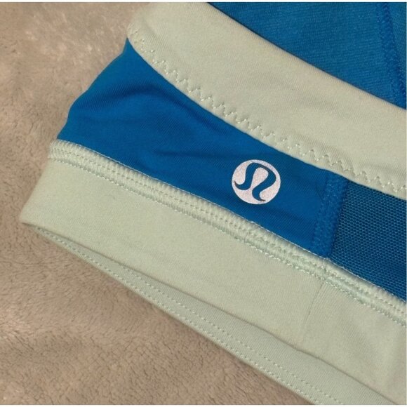 Lululemon Run Sprint Sports Bra Beach Blanket Blue Medium Support Racerback 6 - Picture 5 of 7